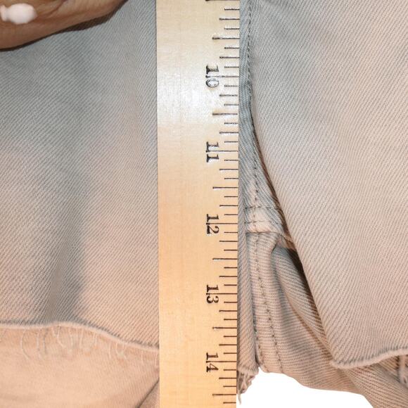 Old Navy Shorts Womens 18 Beige High Rise OG Straight 3" Inseam Raw Hem - Picture 6 of 12